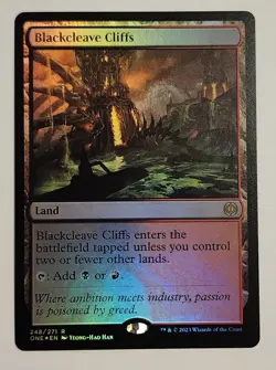 MTG Blackcleave Cliffs FOIL - Phyrexia: All Will Be One Foil - NM Magic - Image 1