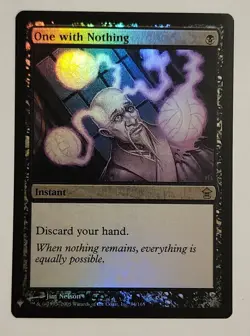 MTG One with Nothing FOIL - The List Reprints Foil - NM Magic The Gathering - Image 1