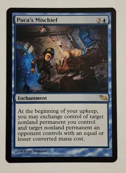 MTG Puca's Mischief - Shadowmoor Regular - NM Magic The Gathering - Image 1