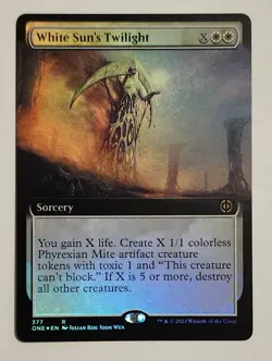 MTG White Sun's Twilight (Extended Art) FOIL - Phyrexia: All Will Be One Foil NM - Image 1