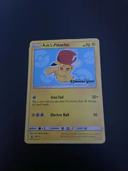 2017 Pokemon Ash's Pikachu SM113 ( Damaged) - Image 2