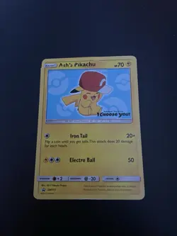 2017 Pokemon Ash's Pikachu SM113 ( Damaged) - Image 3