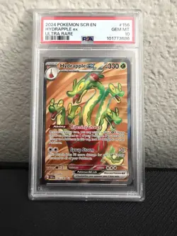 PSA GEM MT 10 Pokemon TCG Hydrapple ex 156/142 Stellar Crown Ultra Rare Holo - Image 1