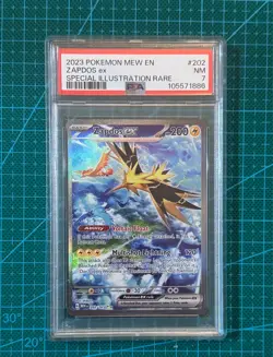 Pokemon TCG Zapdos Ex 202/165 Scarlet & Violet: 151 PSA 7 - 105571886 - Image 1