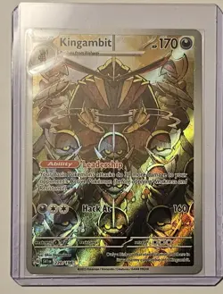 Kingambit 220/198 Full Art Scarlet & Violet Base Set Pokemon TCG & Bonus Card - Image 2