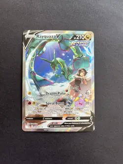 Pokemon TCG Rayquaza V Alt Art Evolving Skies 194/203 Near Mint Condition - Image 1