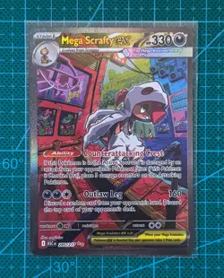 Pokemon TCG Mega Scrafty Ex 285/217 ME: Ascended Heros Special Illustration Rare - Image 1