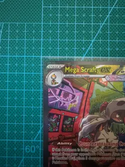 Pokemon TCG Mega Scrafty Ex 285/217 ME: Ascended Heros Special Illustration Rare - Image 2