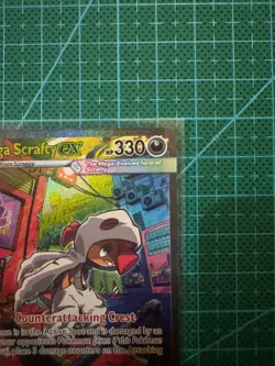 Pokemon TCG Mega Scrafty Ex 285/217 ME: Ascended Heros Special Illustration Rare - Image 3