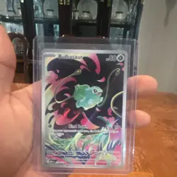 Pokemon Bulbasaur Me01: Mega Evolution 133/132 Illustration Rare Full Art Holo - Image 1