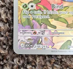 Pokemon TCG - Erika’s Tangela 218/217 IR - Ascended Heroes - Pack Fresh NM - Image 4
