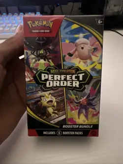 Pokemon TCG Mega Evolution Perfect Order Booster Bundles New Sealed 6 Packs - Image 1