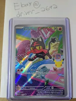 Pokemon TCG Rowlet, Litten, Popplio 043/044/045 Promo First Partner (Near Mint) - Image 4