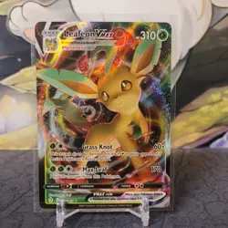 Pokemon TCG Leafeon VMAX Evolving Skies 008/203 Holo Ultra Rare Near Mint - Image 1