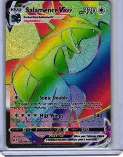 Pokemon TCG Salamence VMAX Darkness Ablaze (Secret) Holo 194/189 NM or Better - Image 1