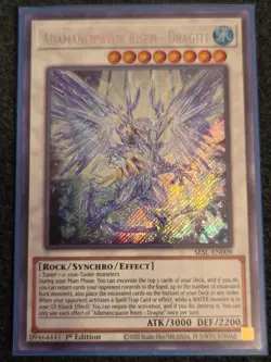 Yugioh Adamancipator Risen - Dragite SESL-EN009 Secret Rare 1st Ed NM - Image 1