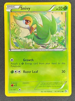 Pokemon Snivy RC1/RC25 LTR Legendary Treasures Radiant Collection LP - Image 1