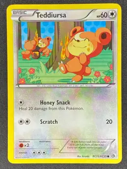 Pokemon Teddiursa RC15/RC25 LTR Legendary Treasures LP/NM - Image 1