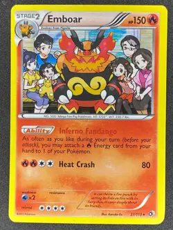 Pokemon Emboar 27/113 LTR Legendary Treasures LP - Image 1