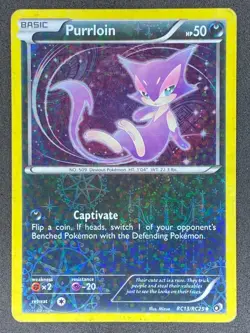 Pokemon Purrloin RC13/RC25 LTR Legendary Treasures MP - Image 1