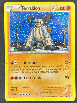 Pokemon Terrakion 84/113 LTR Legendary Treasures MP - Image 1