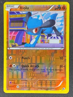 Pokemon Riolu Reverse Holo 79/113 LTR Legendary Treasures LP/NM - Image 1