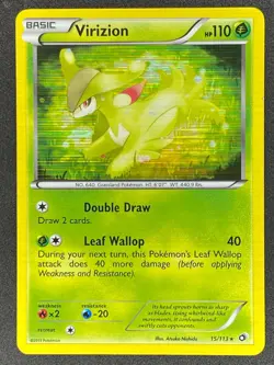 Pokemon Virizion 15/113 LTR Legendary Treasures LP/NM - Image 1