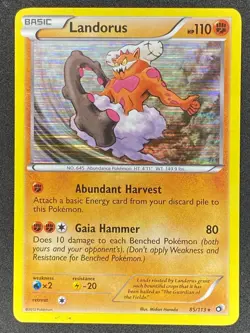 Pokemon Landorus 85/113 LTR Legendary Treasures LP - Image 1