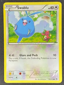 Pokemon Swablu 103/113 LTR Legendary Treasures LP/NM - Image 1