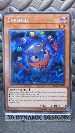 | Yugioh Capshell RIRA-EN000 Secret Rare Rising Rampage NM 🔥 | - Image 1