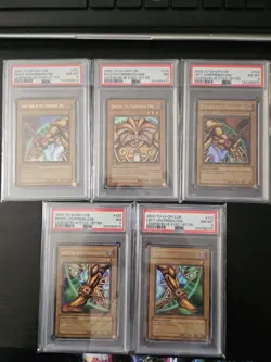 Sequential PSA 6 to 8 1st Edition Exodia The Forbidden One LOB 120-124 Yu-Gi-Oh - Image 1