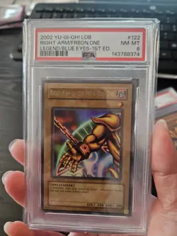 Sequential PSA 6 to 8 1st Edition Exodia The Forbidden One LOB 120-124 Yu-Gi-Oh - Image 3