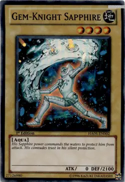 Gem-Knight Sapphire [HA05 - HA05-EN002]1st Edition Super Rare NM - Image 1