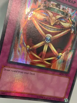 Yugioh - Jar of Greed - LON-047 - Super Rare - HP + Holo Bleed - Image 4