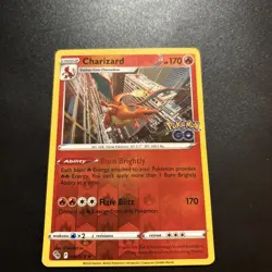 Charizard 010/078 Pokemon GO Holo Rare Reverse Holo NM - Image 1