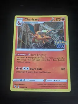 Pokemon TCG Charizard Holo Rare Card Pokemon Go 010/078 Trading Card NM - Image 1