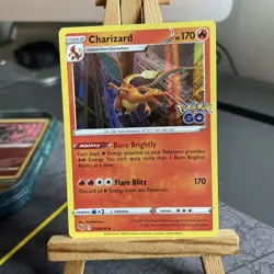 Pokemon TCG Charizard Pokemon Go 010/078 Reverse Holo Rare NM - Image 1