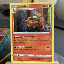 Pokemon TCG Charizard Pokemon Go 010/078 Reverse Holo Rare NM - Image 2