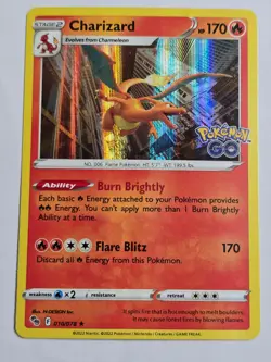 Charizard 010/078 Holo Rare Pokemon GO Pokemon NM - Image 1