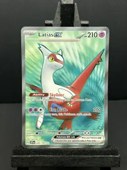 Pokemon TCG Surging Sparks Latias EX Ultra Rare Card 220/191 Near Mint Condition - Image 1