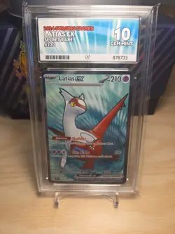 Latias EX 220/191 ACE 10 Secret Rare Surging Sparks Pokemon TCG - Image 1