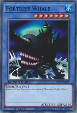 Fortress Whale - SBC1-ENC11 - Common - 1st Edition - Lightly Played - Image 1