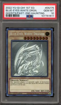 Yu-Gi-Oh! Blue-Eyes White Dragon Ghost/Past 2 1st Ed Ghost GFP2-EN175 PSA 10 - Image 1