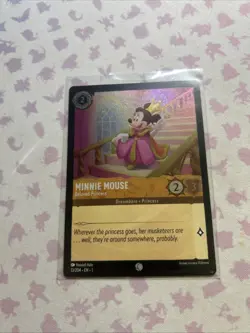 Disney Lorcana Minnie Mouse Beloved Princess Foil Card 13/204 Mint Condition - Image 1