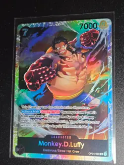 One Piece TCG - Monkey.D.Luffy - OP04-090 - SR - English LP - Image 1