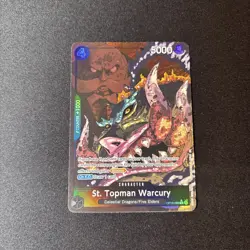 OP13-089 St. Top man Warcury One Piece TCG English Alt Art Rare - Image 1