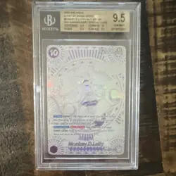 Bandai One Piece Monkey D. Luffy Alt Art SP A Fist of Divine Speed Beckett 9.5 - Image 1