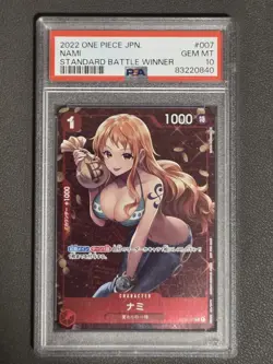 NAMI WINNER PROMO JPN ONE PIECE TCG GEM MINT #ST01-007 PSA 10 - Image 1