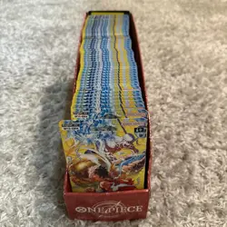 Lot Of 50 One Piece Adventure On Kami's Island OP15-EB04 Sleeved Booster Pack - Image 1