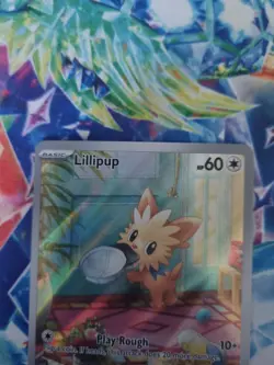 Pokemon TCG Lillipup 154/086 S&V White Flare Illustration Rare NM - Image 3